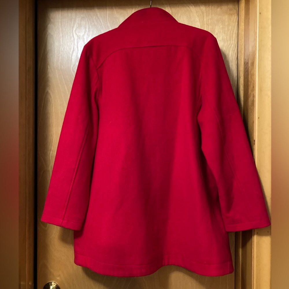 Pendleton Women's Vibrant Red Wool Coat - Picture 2 of 9